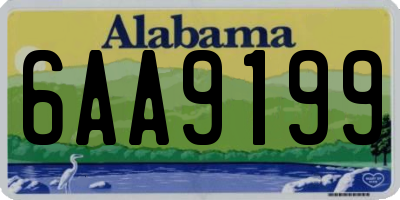 AL license plate 6AA9199