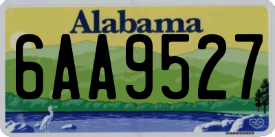 AL license plate 6AA9527