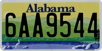 AL license plate 6AA9544