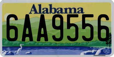 AL license plate 6AA9556