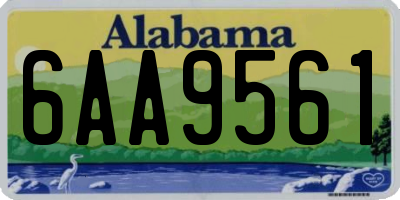 AL license plate 6AA9561