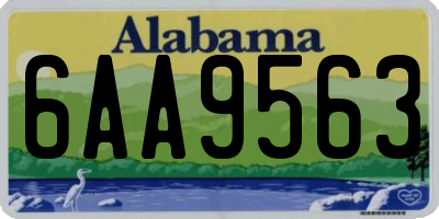 AL license plate 6AA9563