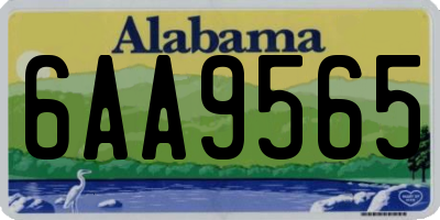 AL license plate 6AA9565