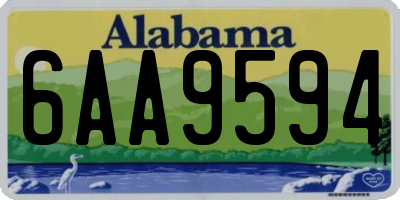 AL license plate 6AA9594