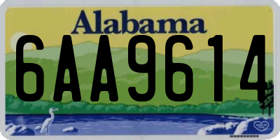 AL license plate 6AA9614