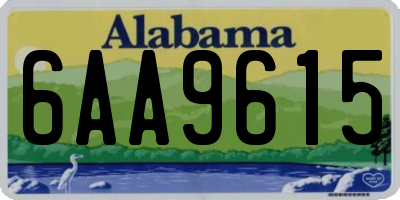 AL license plate 6AA9615