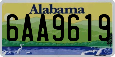 AL license plate 6AA9619