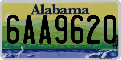 AL license plate 6AA9620
