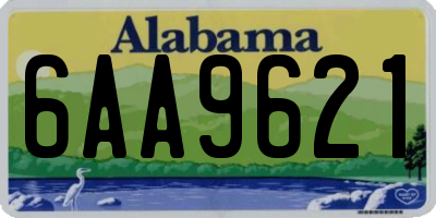 AL license plate 6AA9621