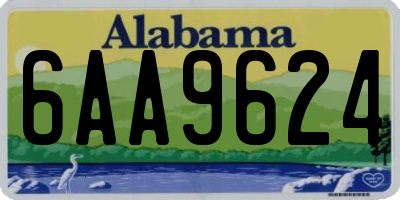 AL license plate 6AA9624