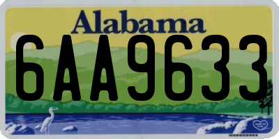 AL license plate 6AA9633