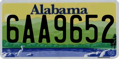 AL license plate 6AA9652