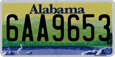 AL license plate 6AA9653