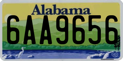 AL license plate 6AA9656