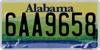 AL license plate 6AA9658
