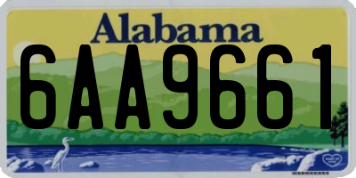 AL license plate 6AA9661