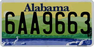 AL license plate 6AA9663
