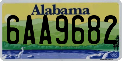AL license plate 6AA9682