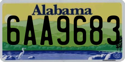 AL license plate 6AA9683
