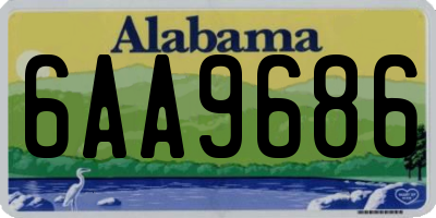 AL license plate 6AA9686
