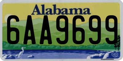 AL license plate 6AA9699