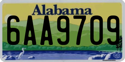 AL license plate 6AA9709