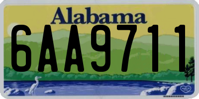 AL license plate 6AA9711