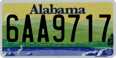 AL license plate 6AA9717