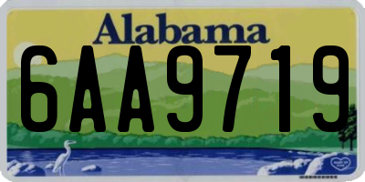 AL license plate 6AA9719