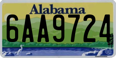 AL license plate 6AA9724