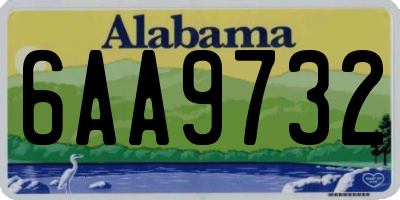 AL license plate 6AA9732