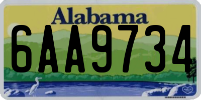 AL license plate 6AA9734