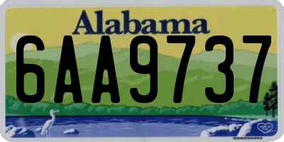 AL license plate 6AA9737
