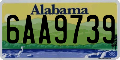 AL license plate 6AA9739