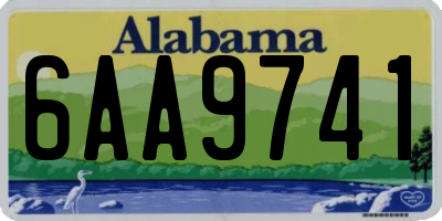 AL license plate 6AA9741