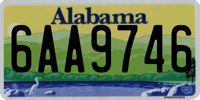 AL license plate 6AA9746