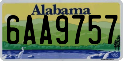 AL license plate 6AA9757