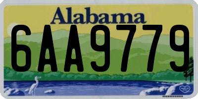 AL license plate 6AA9779