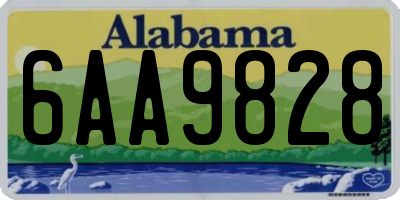 AL license plate 6AA9828