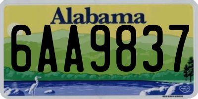 AL license plate 6AA9837