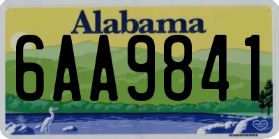 AL license plate 6AA9841