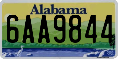 AL license plate 6AA9844