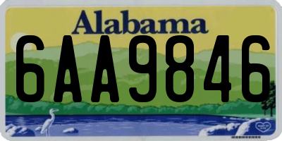 AL license plate 6AA9846