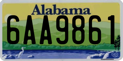AL license plate 6AA9861