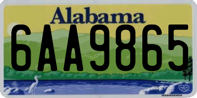 AL license plate 6AA9865