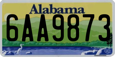 AL license plate 6AA9873