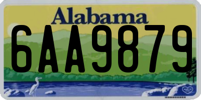 AL license plate 6AA9879