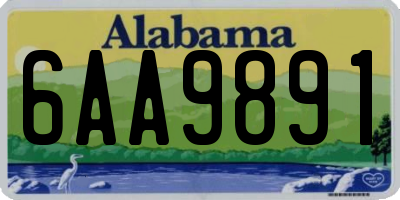 AL license plate 6AA9891