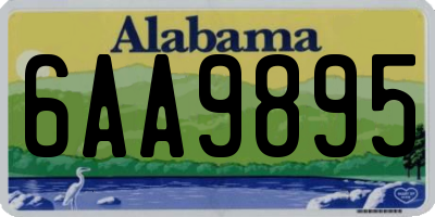 AL license plate 6AA9895