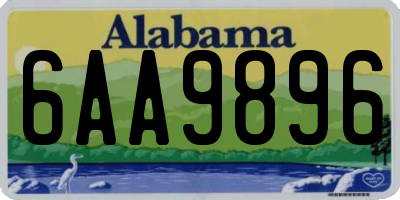 AL license plate 6AA9896